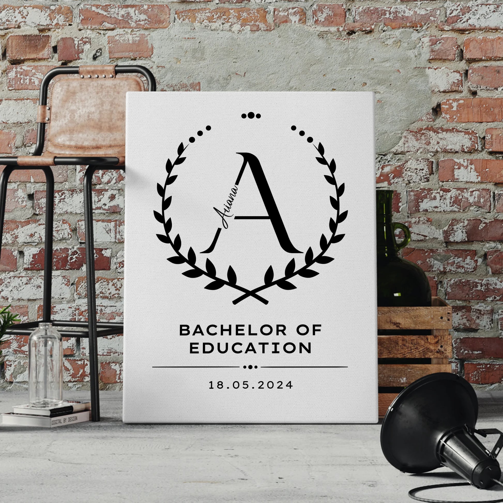 Leinwand Geschenk Zum Bestandenen Bachelor Bachelor Of Education 4