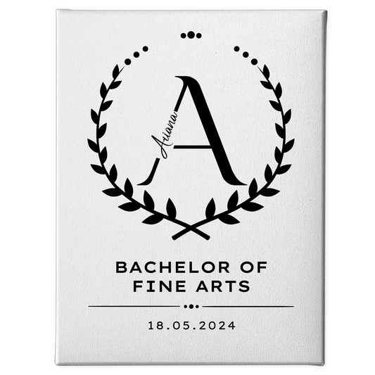 Leinwand Bachelor Abschluss Geschenk Bachelor Of Fine Arts 1