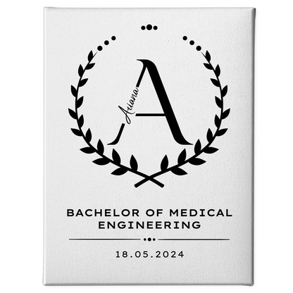 Leinwand Geschenk Bachelorabschluss Bachelor Of Medical Engineering 1
