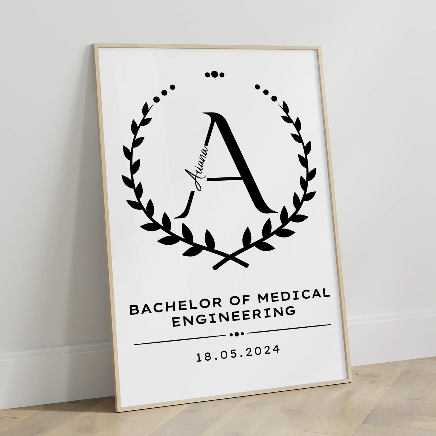 Poster Geschenk Bachelorabschluss Bachelor Of Medical Engineering Bachelorand