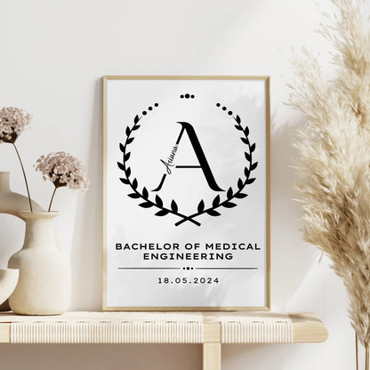Poster Geschenk Bachelorabschluss Bachelor Of Medical Engineering Bachelorand