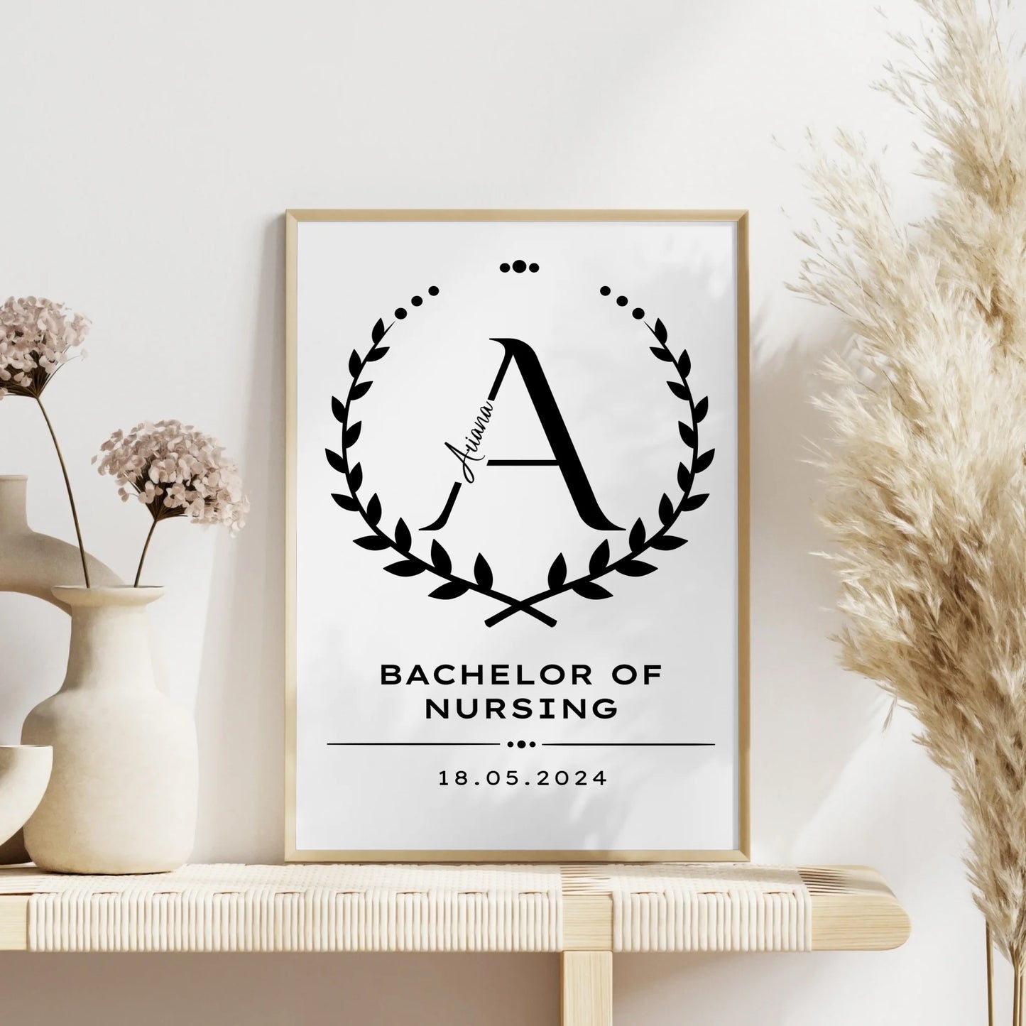 Poster Geschenk Zum Bachelor Of Nursing Bachelorand