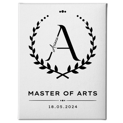 Leinwand Master Abschluss Geschenk Master Of Arts 1