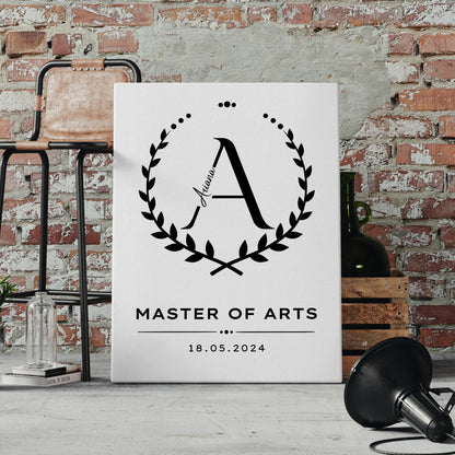 Leinwand Master Abschluss Geschenk Master Of Arts 4