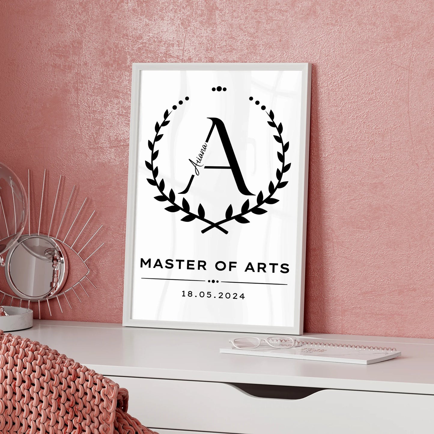 Poster Master Abschluss Geschenk Master Of Arts Masterand