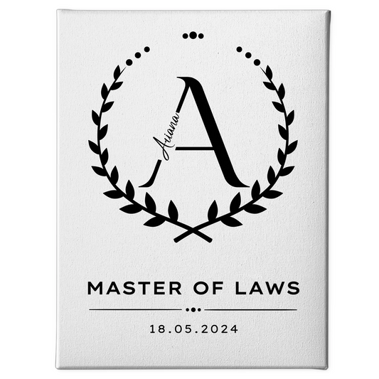 Leinwand Geschenk Zum Master Master Of Laws 1