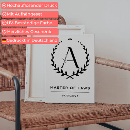 Leinwand Geschenk Zum Master Master Of Laws 5