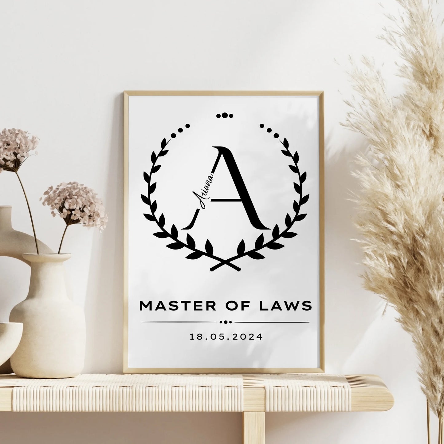 Poster Geschenk Zum Master Master Of Laws fuer Masterand