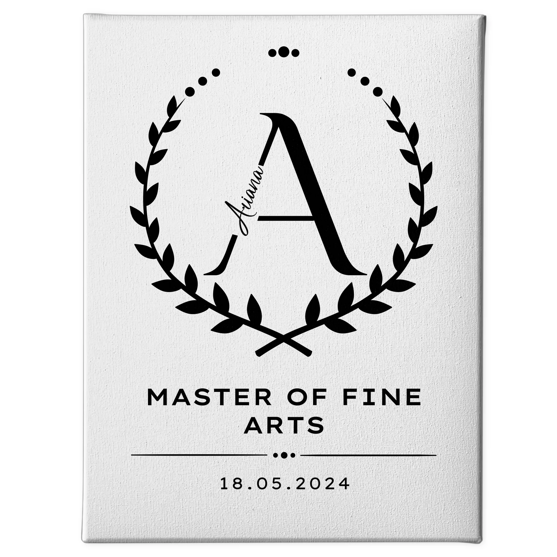 Leinwand Master Abschluss Geschenk Master Of Fine Arts 1