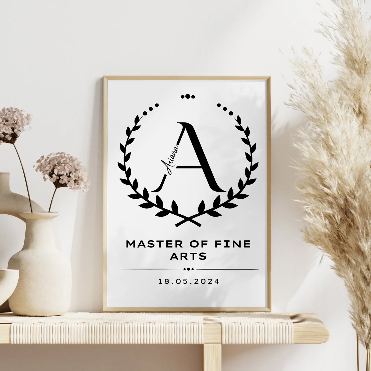 Poster Master Abschluss Geschenk Master Of Fine Arts