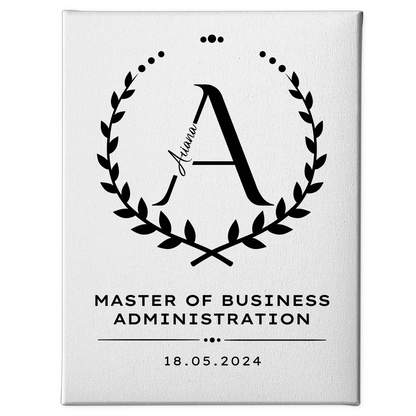 Leinwand Geschenk Masterabschluss Master Of Business Administration 1