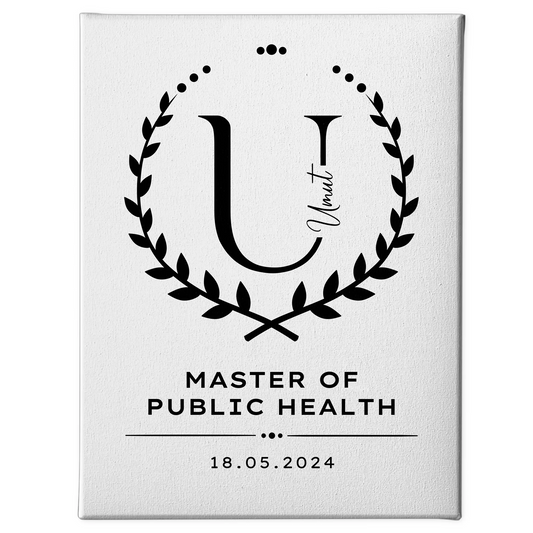 Leinwand Geschenk Zum Master Master Of Public Health 1