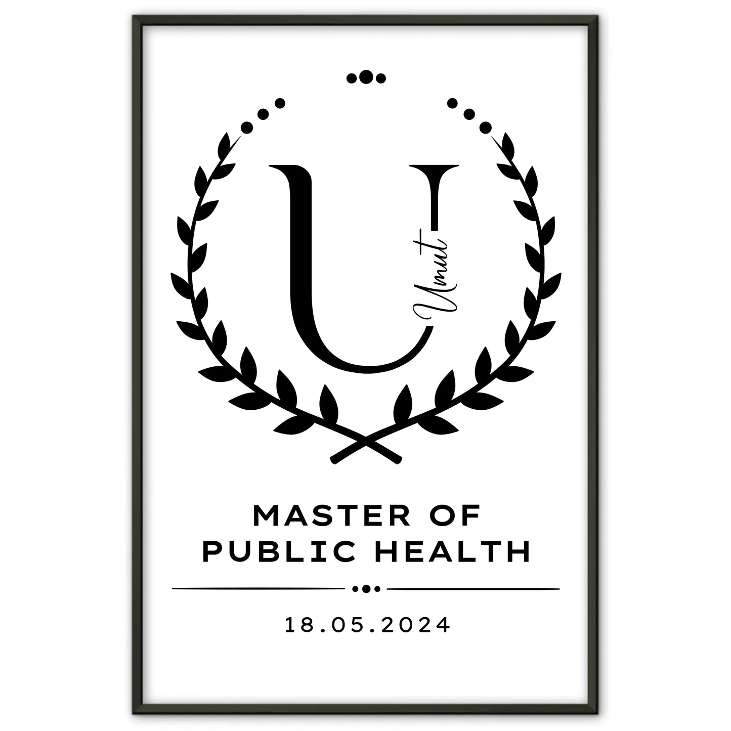 Poster Geschenk Zum Master Master Of Public Health Masterand