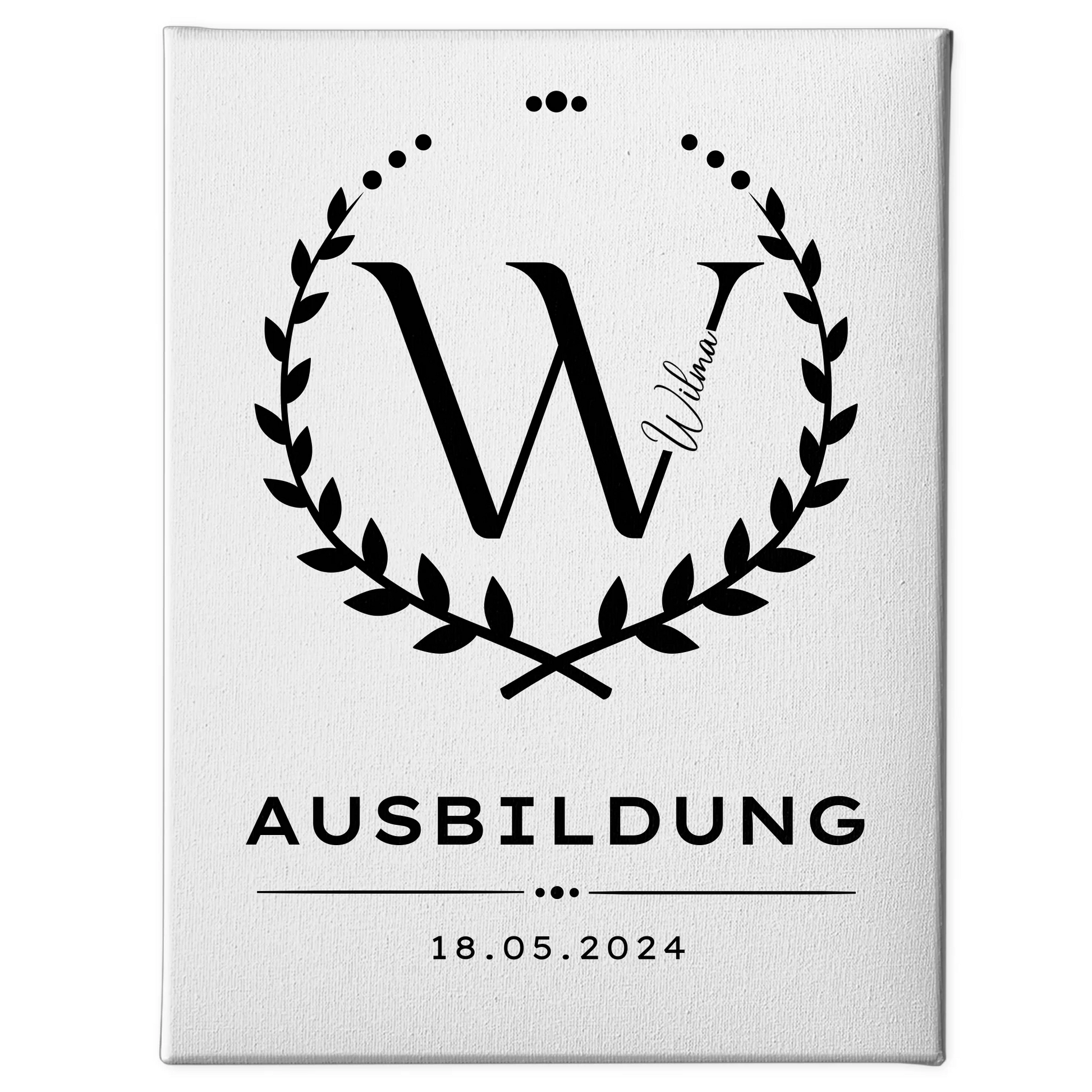 Leinwand Ausbildungsabschluss Geschenk Ausbildung 1