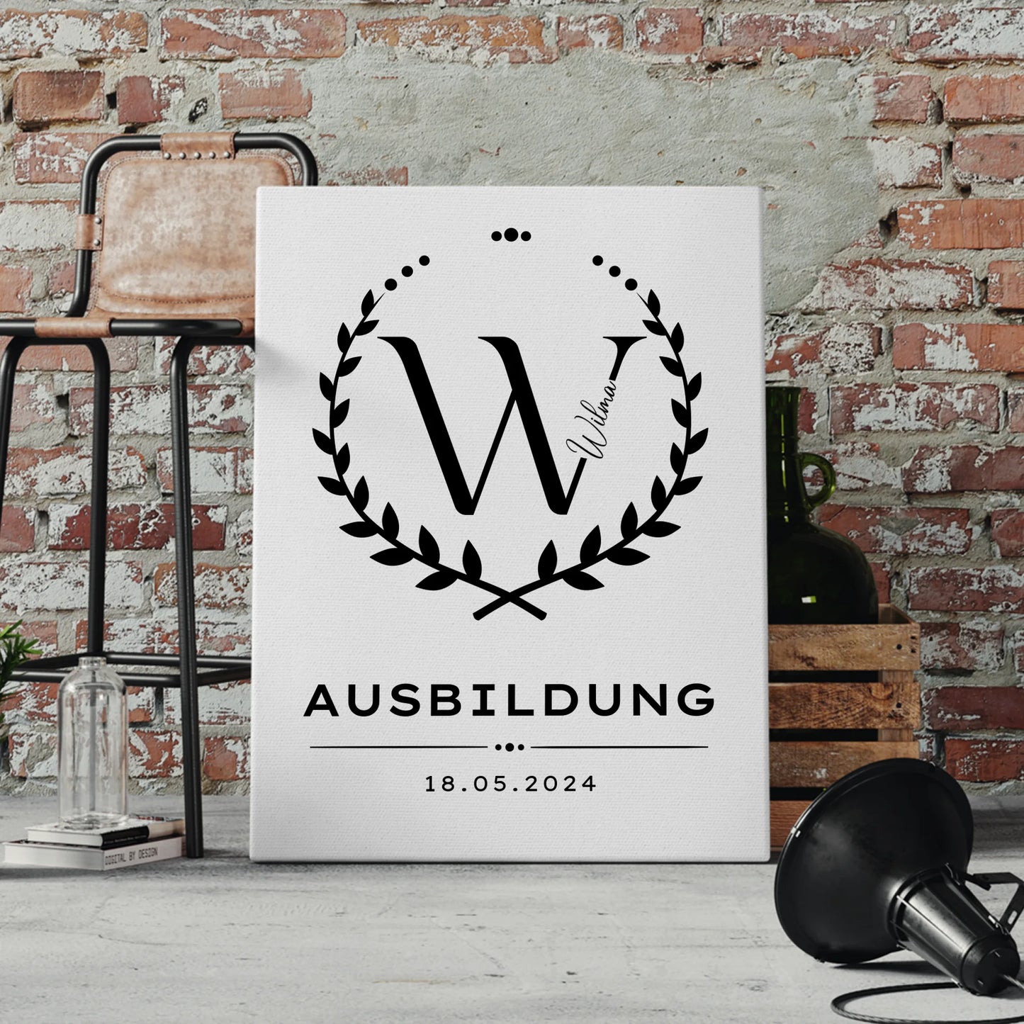 Leinwand Ausbildungsabschluss Geschenk Ausbildung 4