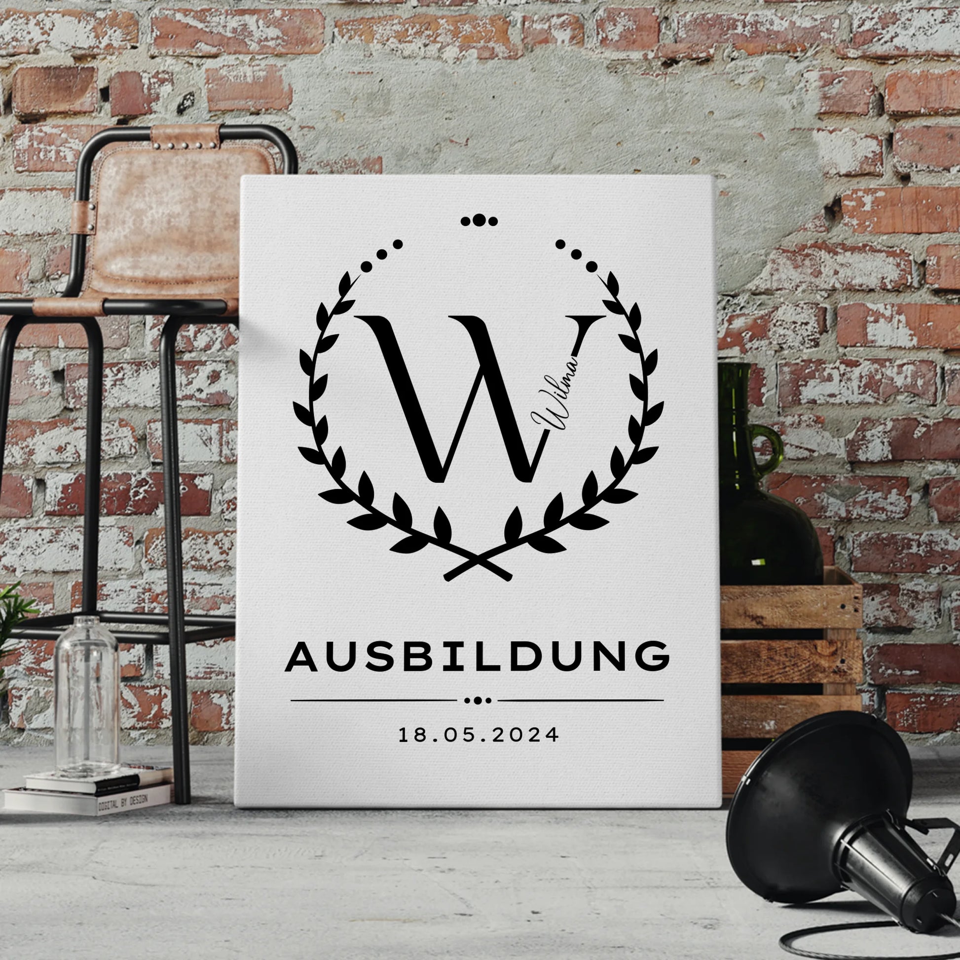 Leinwand Ausbildungsabschluss Geschenk Ausbildung 4