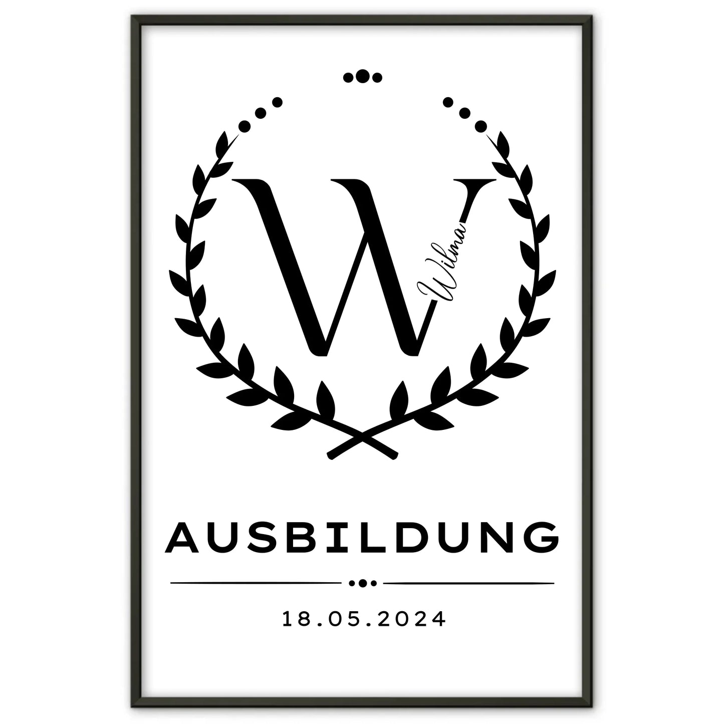 Poster Ausbildungsabschluss Geschenk Ausbildung Abschluss