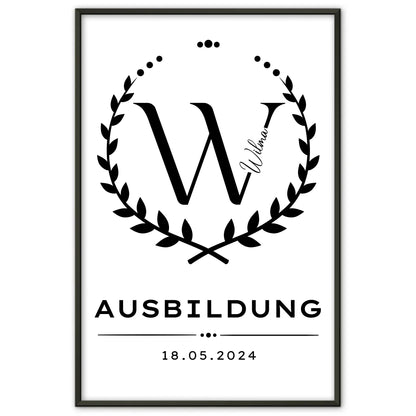 Poster Ausbildungsabschluss Geschenk Ausbildung Abschluss
