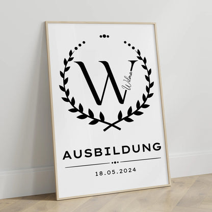 Poster Ausbildungsabschluss Geschenk Ausbildung Abschluss