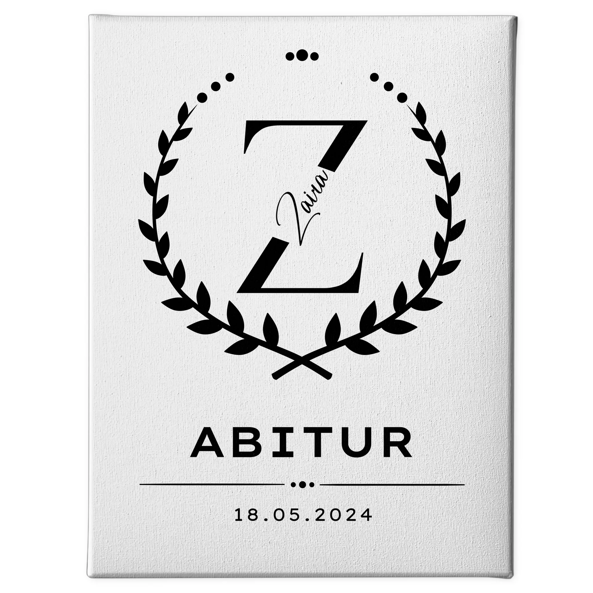 Leinwand Geschenk zum Abitur Abiturient 1