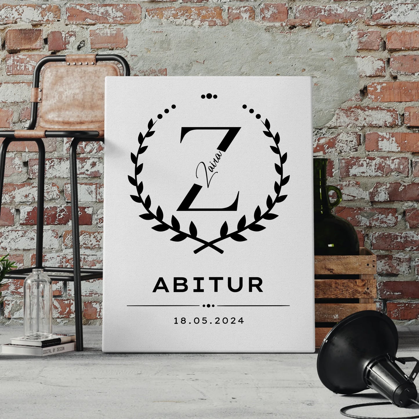 Leinwand Geschenk zum Abitur Abiturient 4