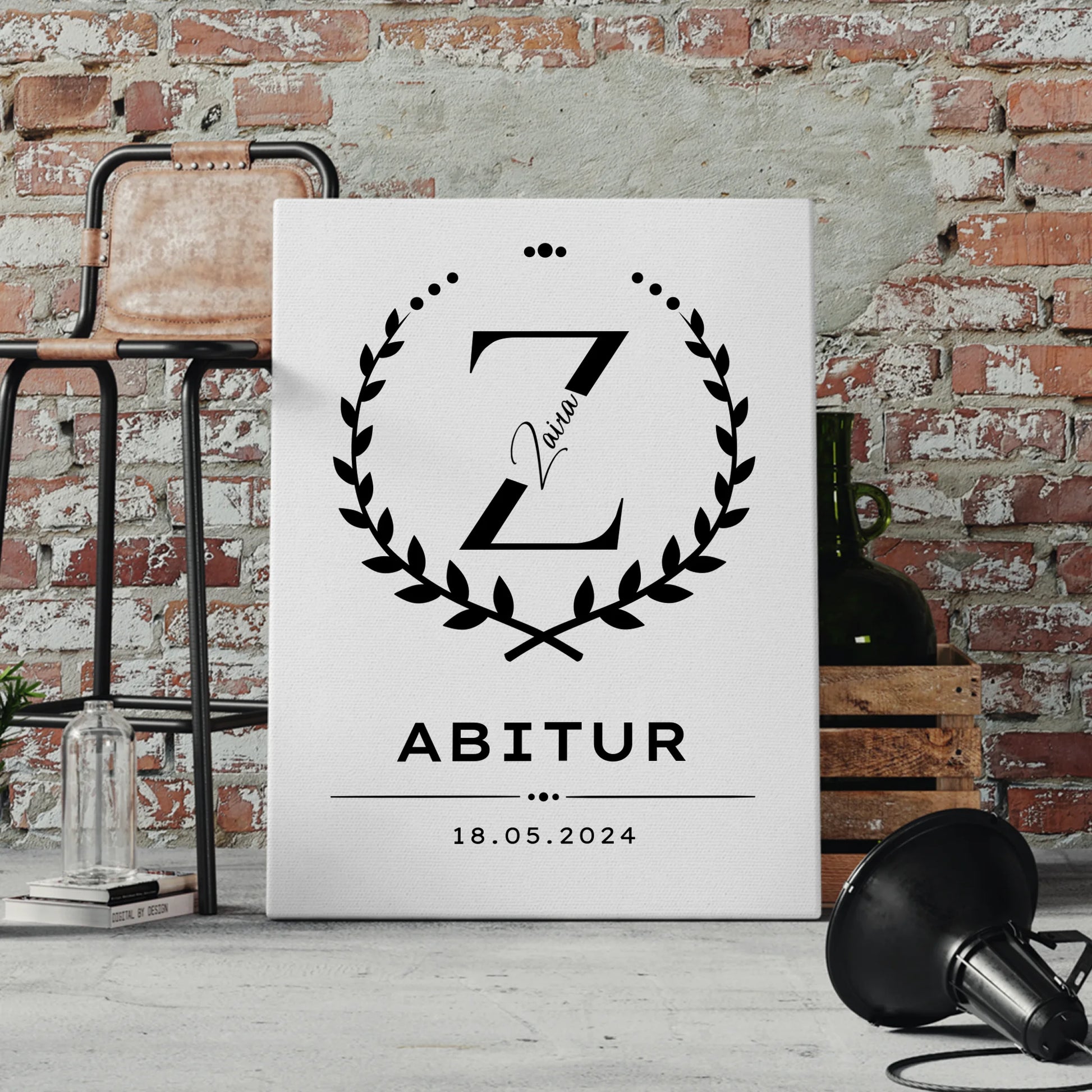 Leinwand Geschenk zum Abitur Abiturient 4