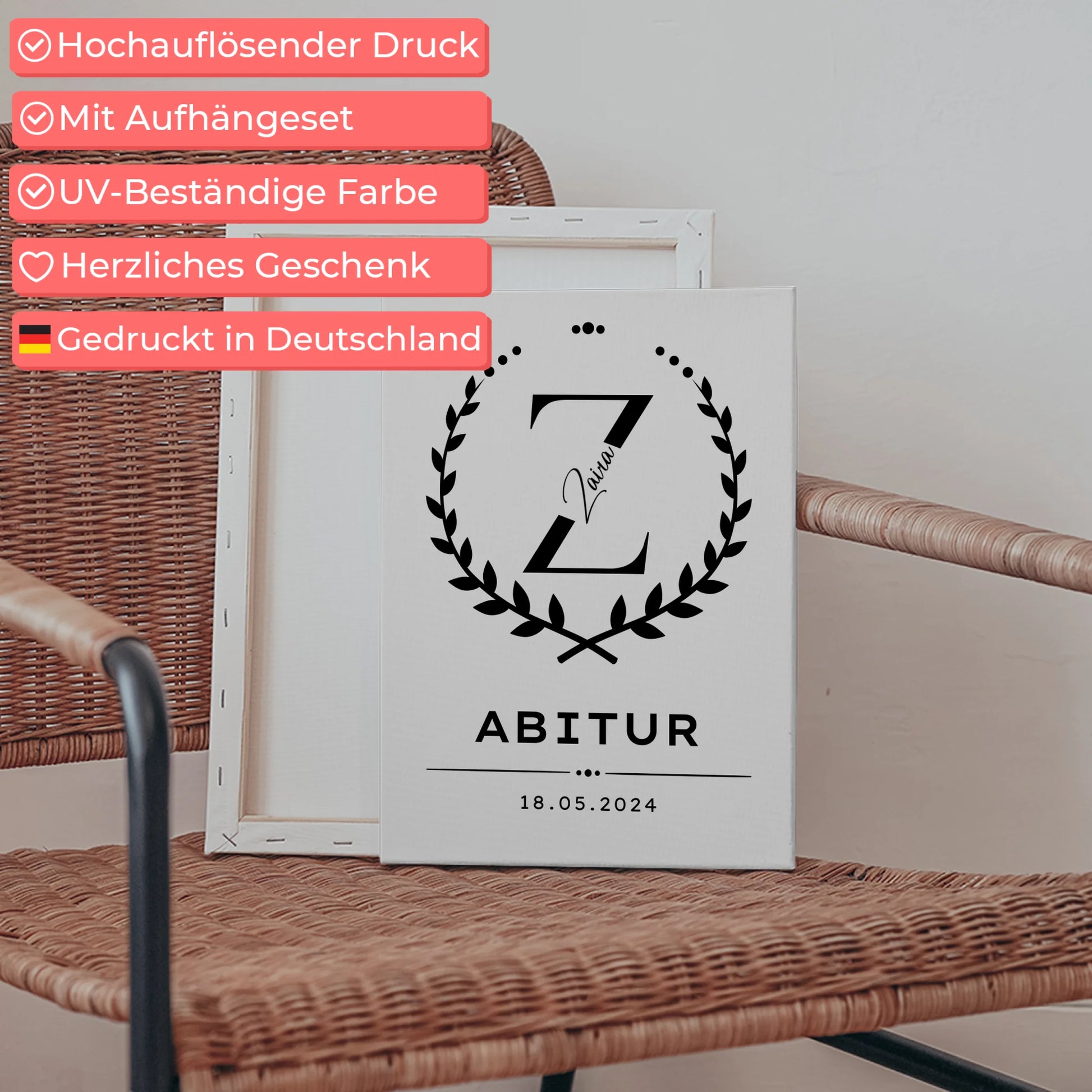 Leinwand Geschenk zum Abitur Abiturient 5