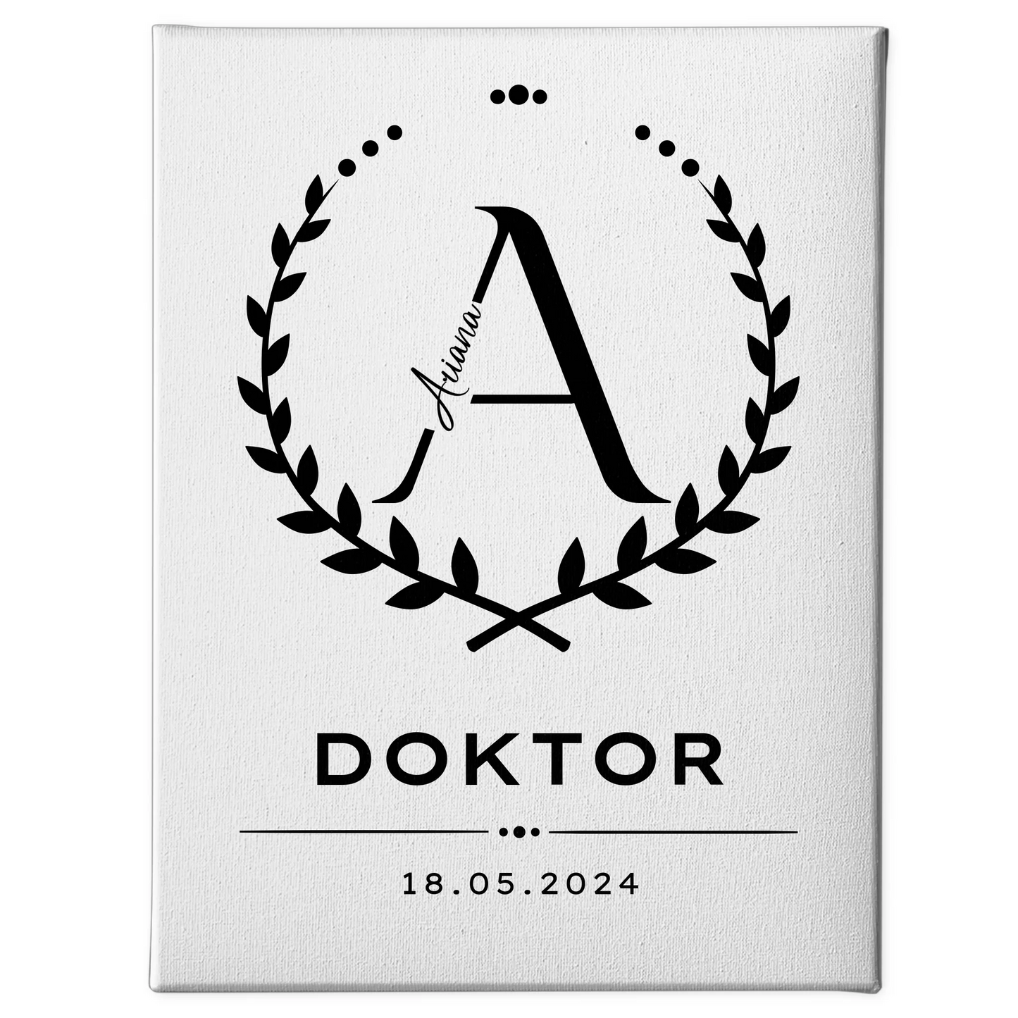 Leinwand Doktor Abschluss Geschenk Doktorand 1