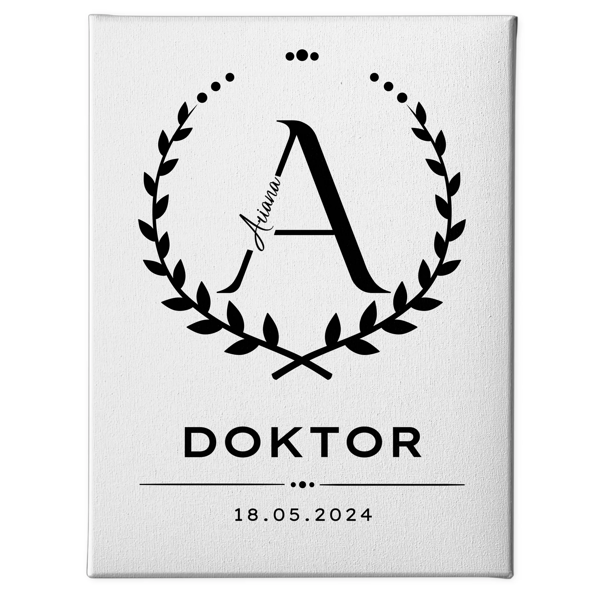 Leinwand Doktor Abschluss Geschenk Doktorand 1