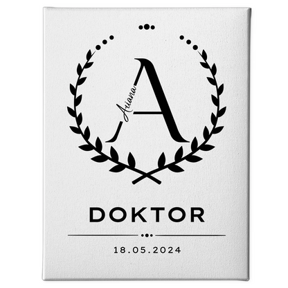 Leinwand Doktor Abschluss Geschenk Doktorand 1