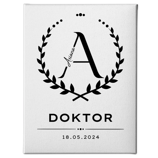 Leinwand Doktor Abschluss Geschenk Doktorand 1