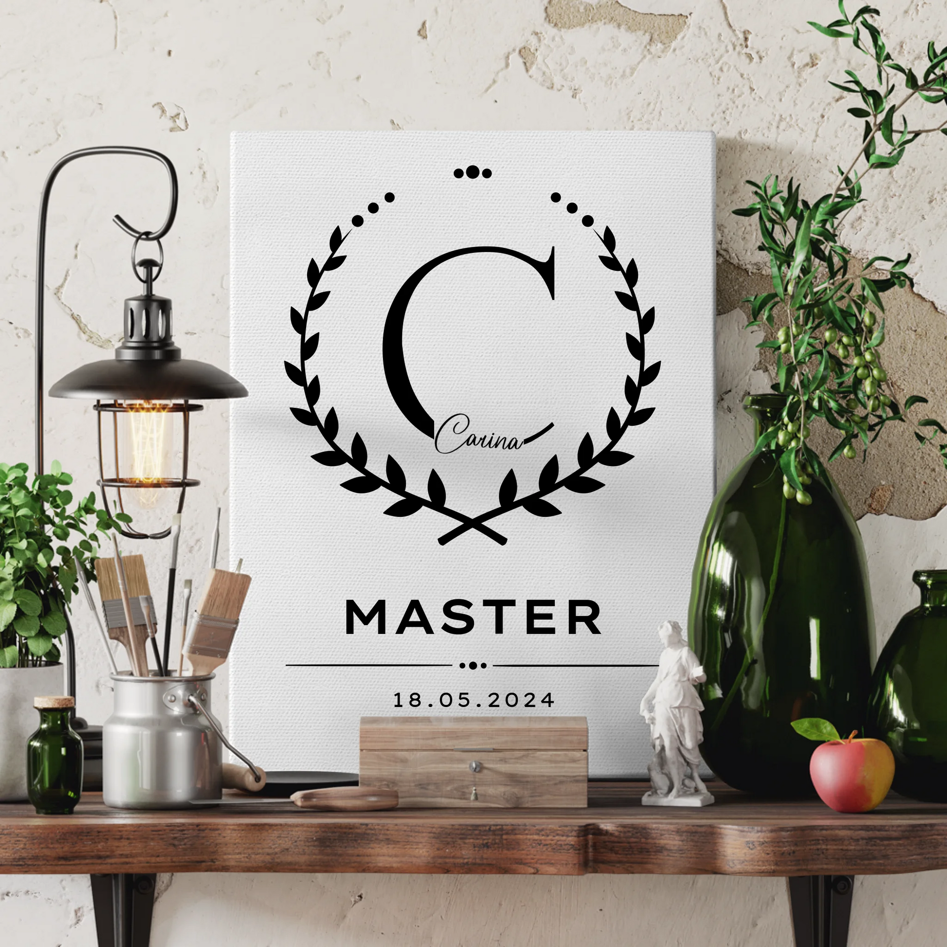 Leinwand Geschenk Masterabschluss Masterand 3