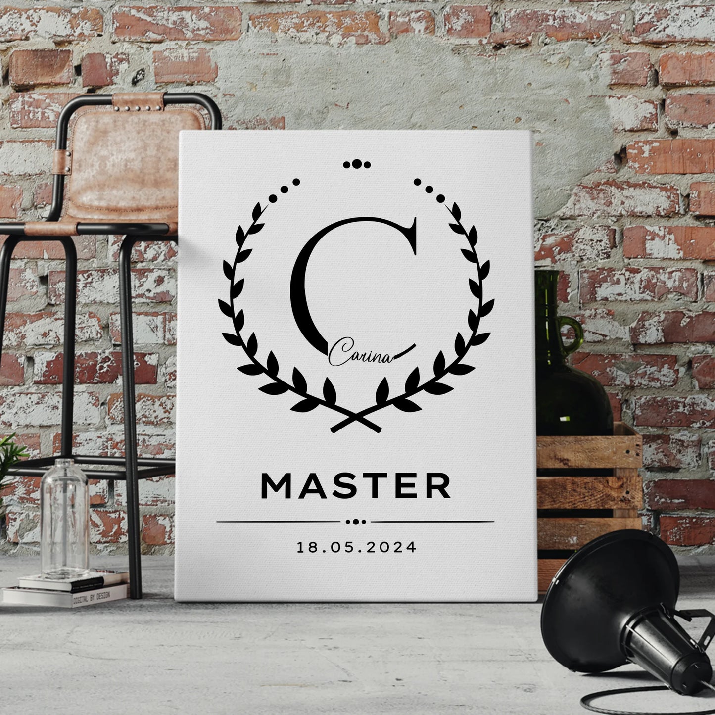 Leinwand Geschenk Masterabschluss Masterand 4