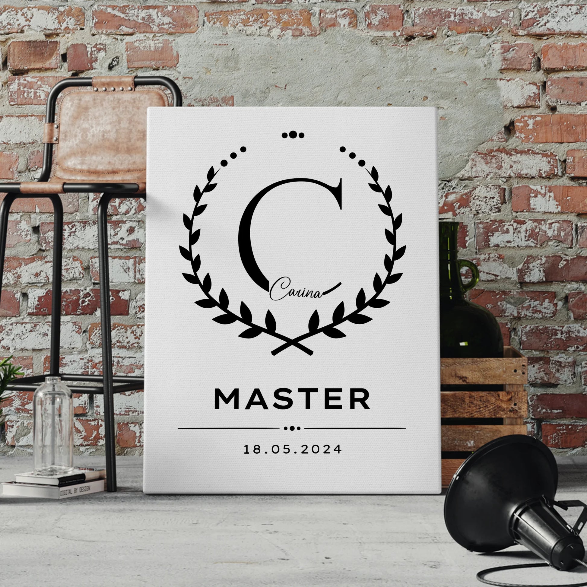 Leinwand Geschenk Masterabschluss Masterand 4