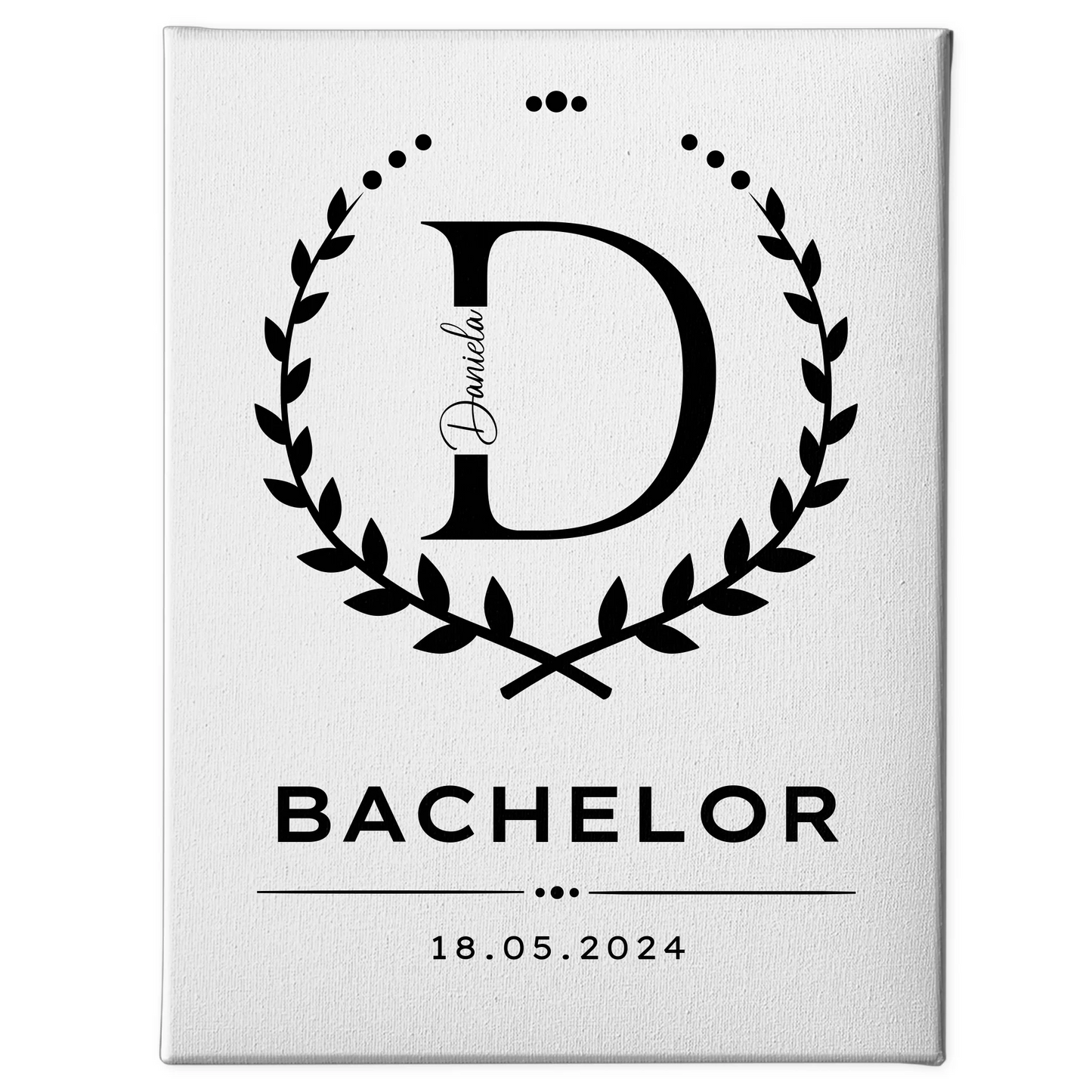 Leinwand Geschenk Zum Bestandenen Bachelor Bachelorand 1