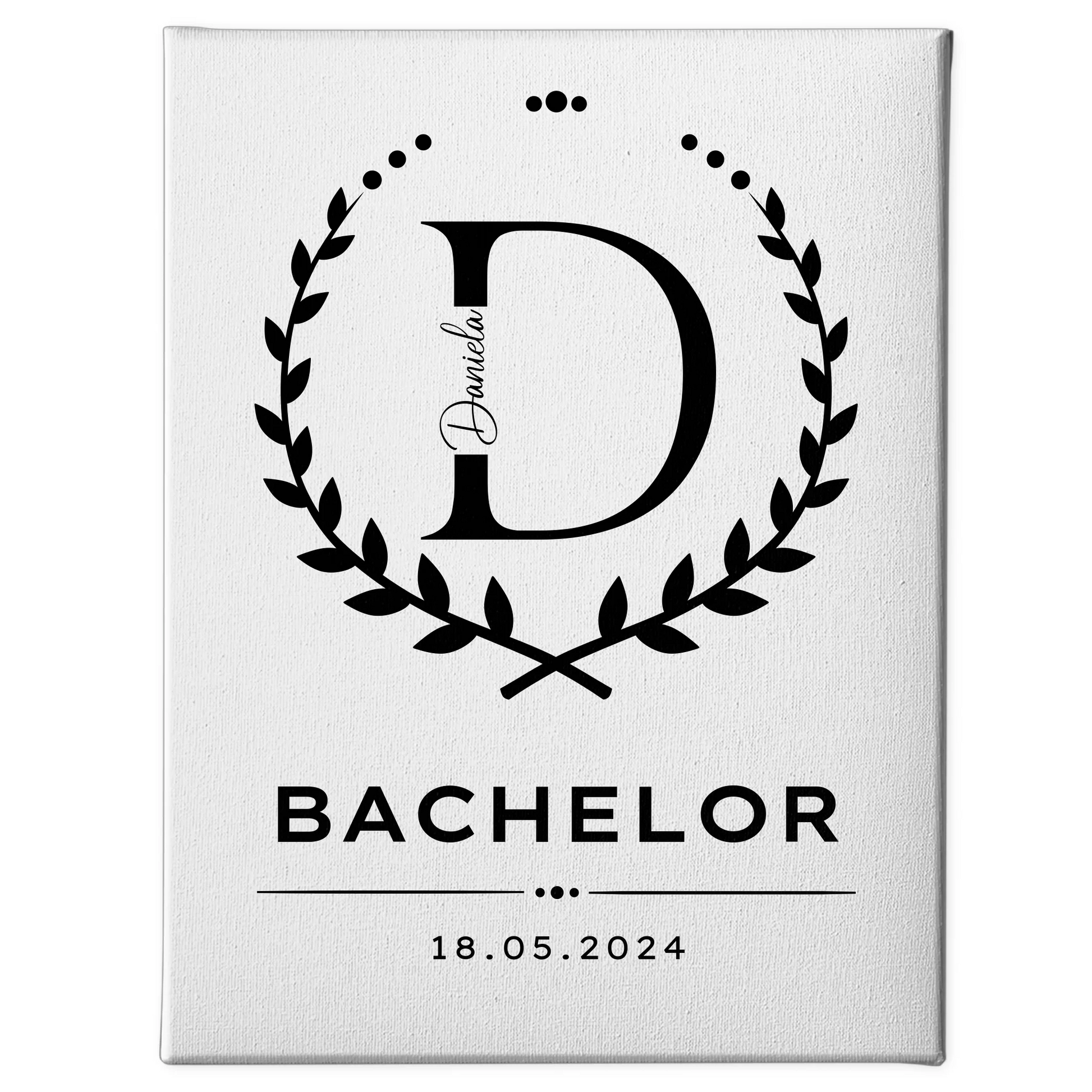 Leinwand Geschenk Zum Bestandenen Bachelor Bachelorand 1