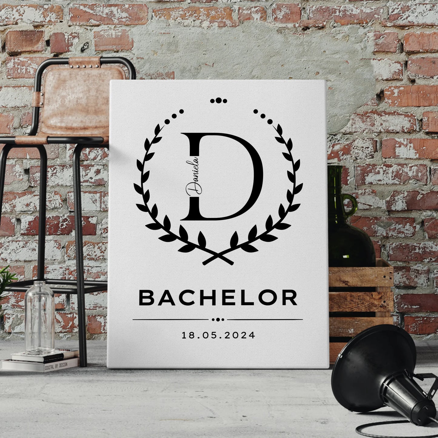 Leinwand Geschenk Zum Bestandenen Bachelor Bachelorand 4