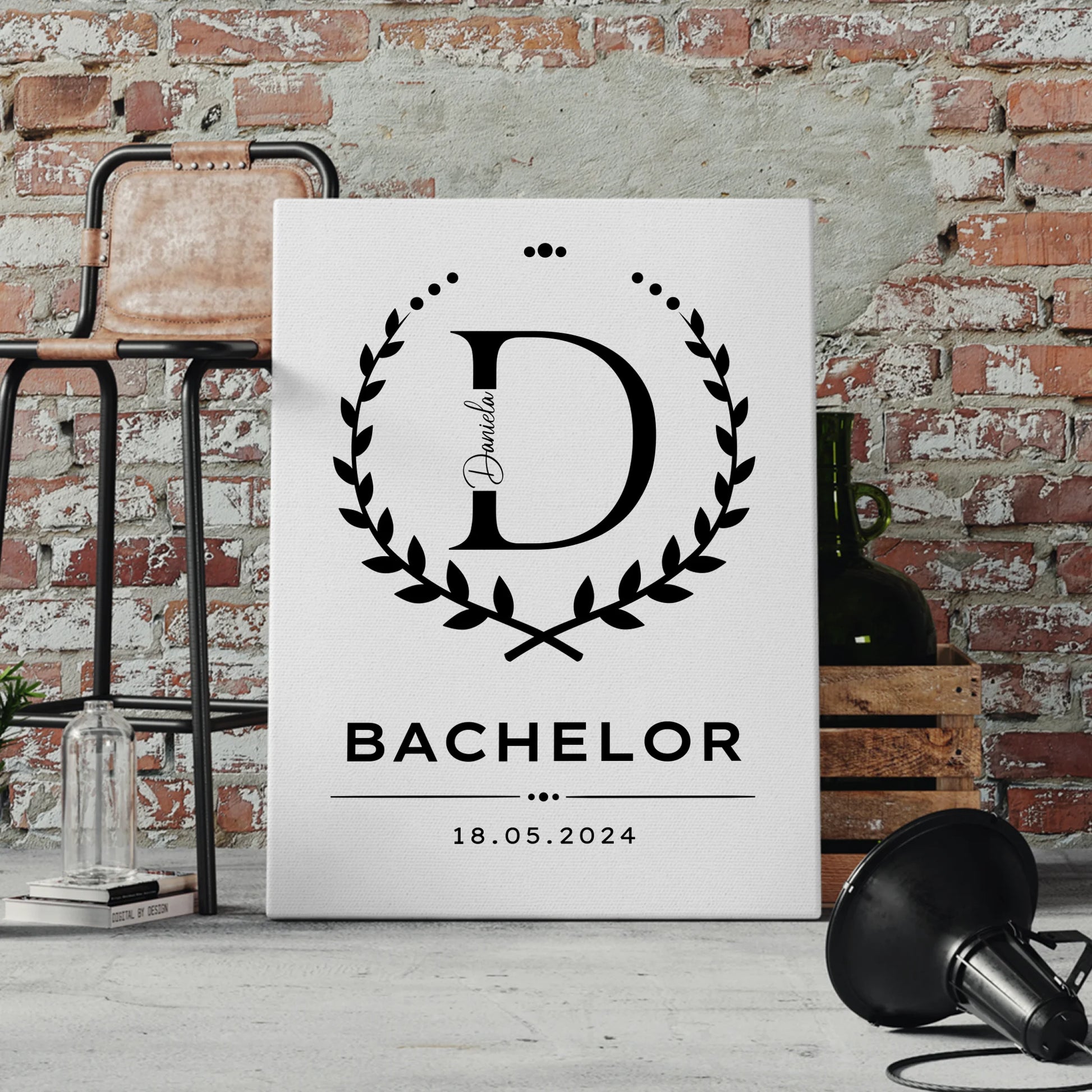 Leinwand Geschenk Zum Bestandenen Bachelor Bachelorand 4