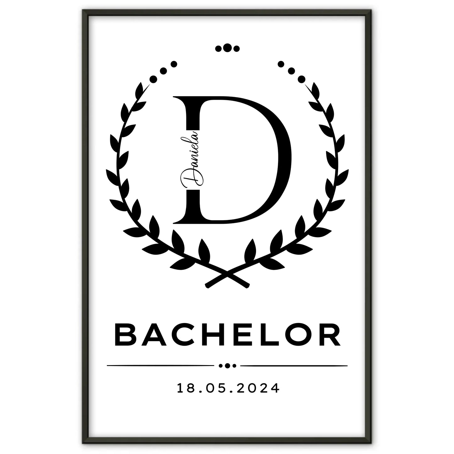 Poster Geschenk Zum Bestandenen Bachelor Bachelorand