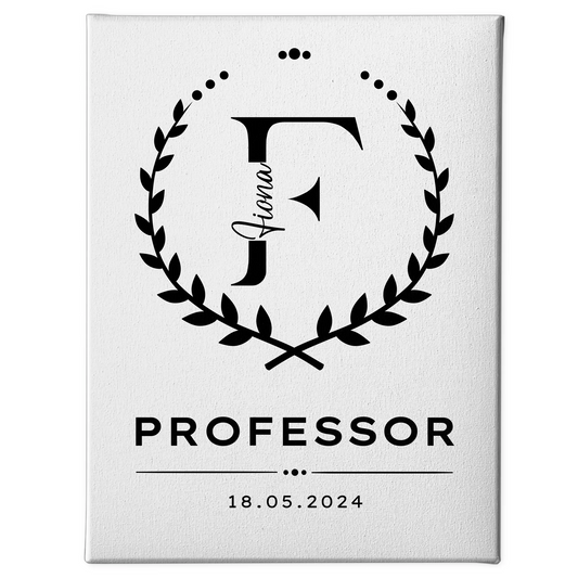 Leinwand Geschenk Professor 1