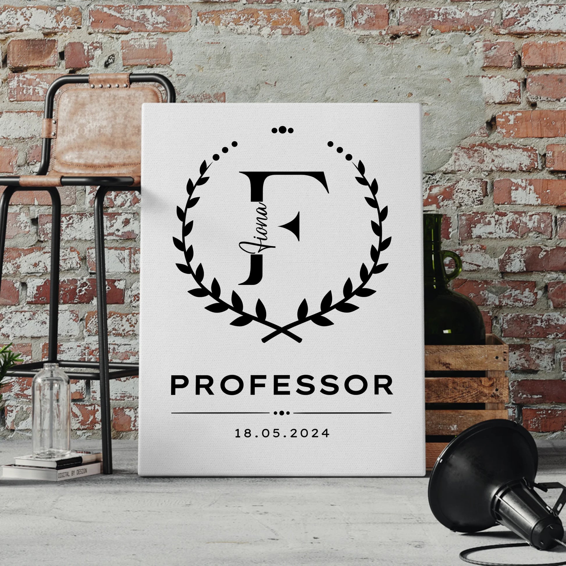 Leinwand Geschenk Professor 4