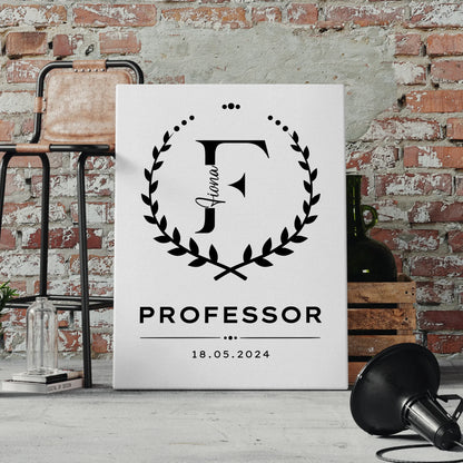 Leinwand Geschenk Professor 4