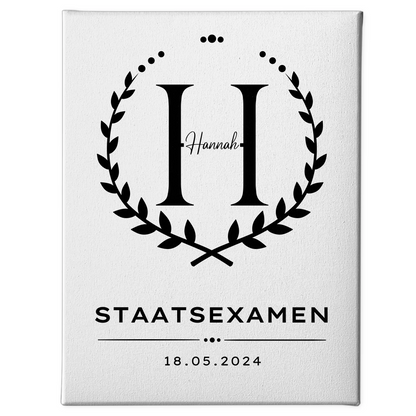 Leinwand Geschenk zum Staatsexamen Abschluss 1