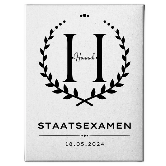 Leinwand Geschenk zum Staatsexamen Abschluss 1
