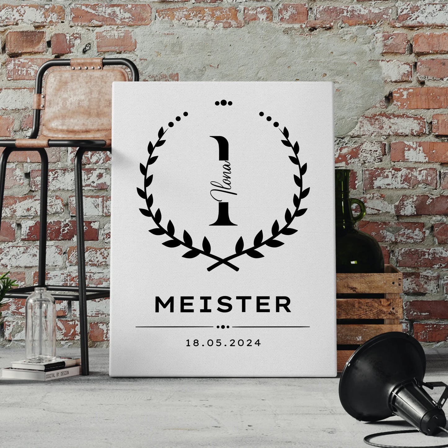 Leinwand Geschenk zur Meisterprüfung Meister 4
