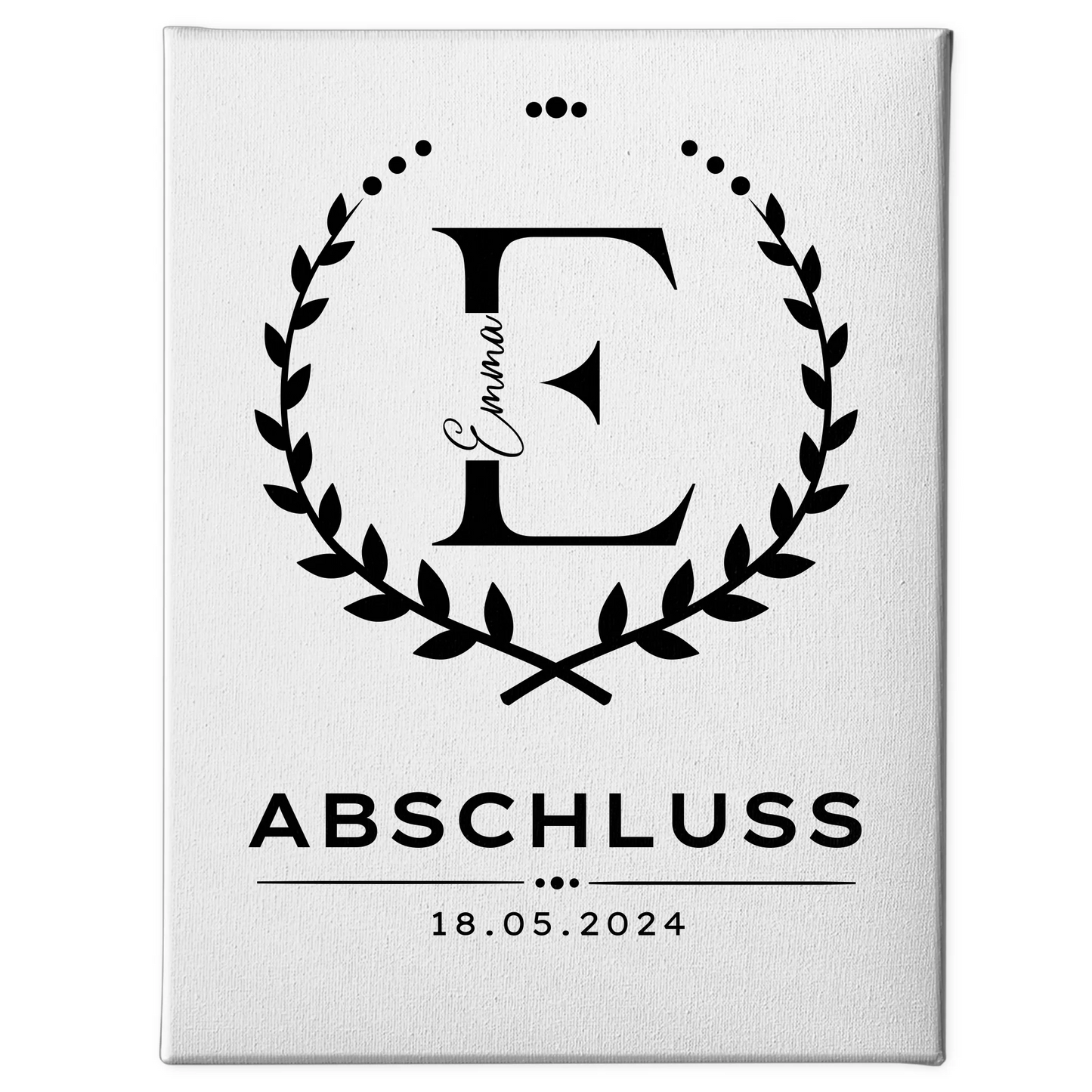 Leinwand Geschenk Zum Abschluss Ausbildung Abschluss Wunschtext 1