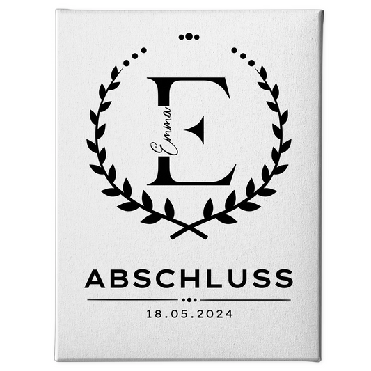 Leinwand Geschenk Zum Abschluss Ausbildung Abschluss Wunschtext 1