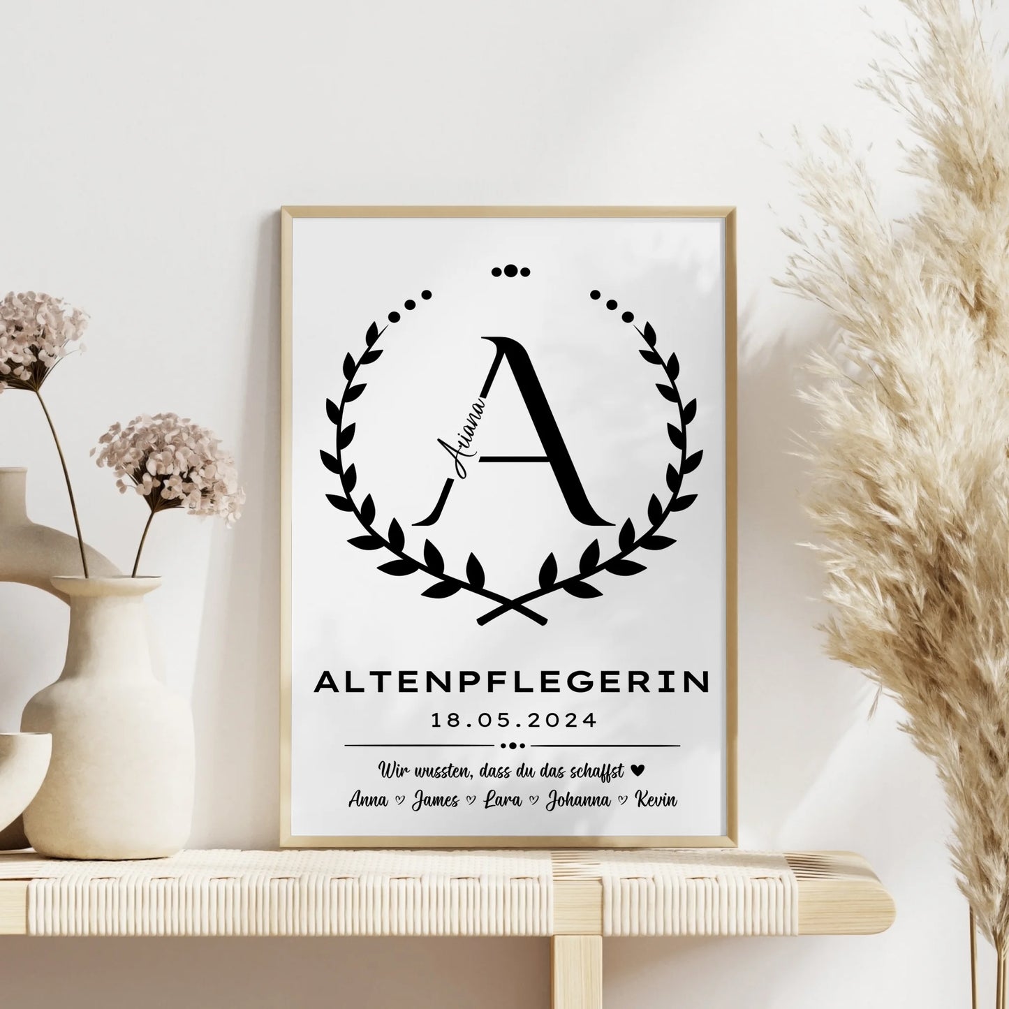 Geschenk Abschluss Ausbildung Altenpflegerin Poster
