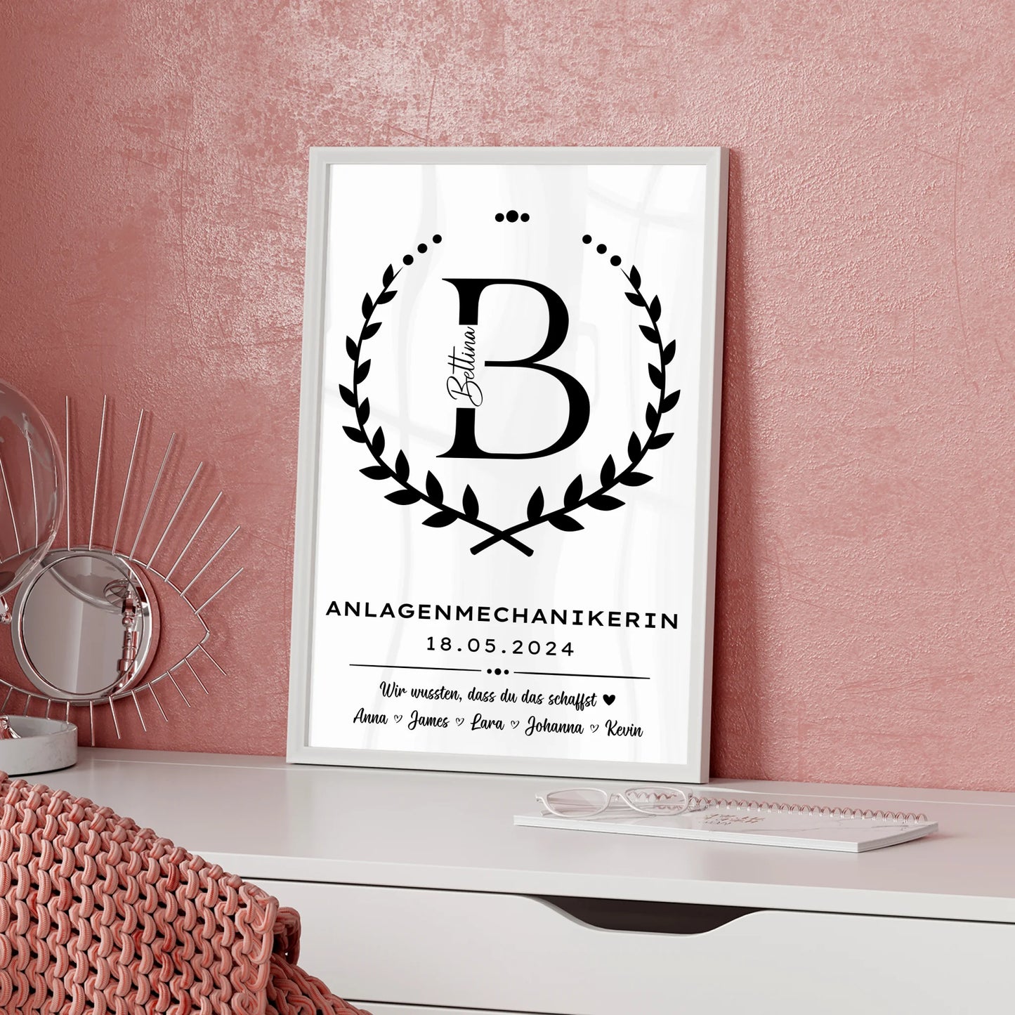 Ausbildungsabschluss Geschenk Anlagenmechanikerin Poster