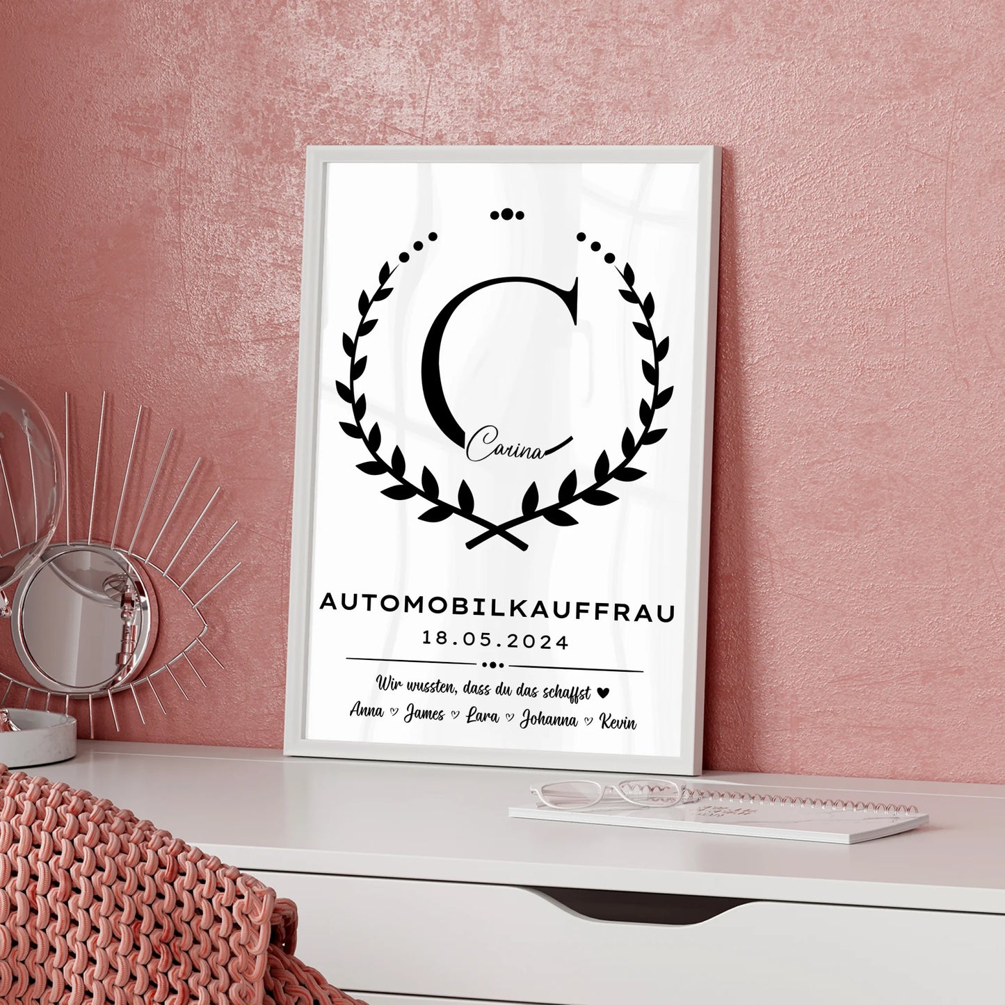 Geschenk Zum Abschluss Ausbildung Automobilkauffrau Poster
